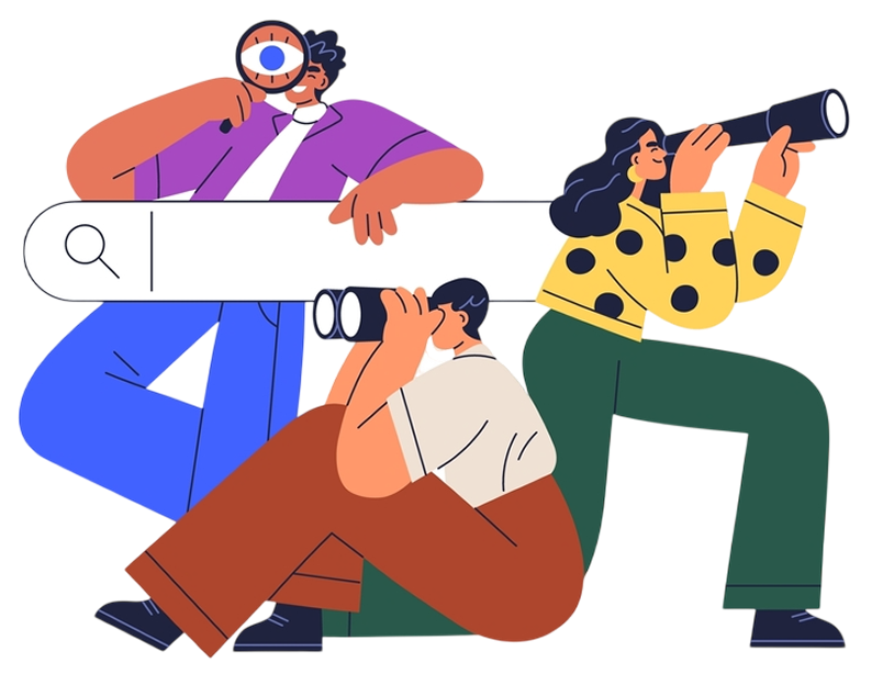 SEO Management Illustration Vector